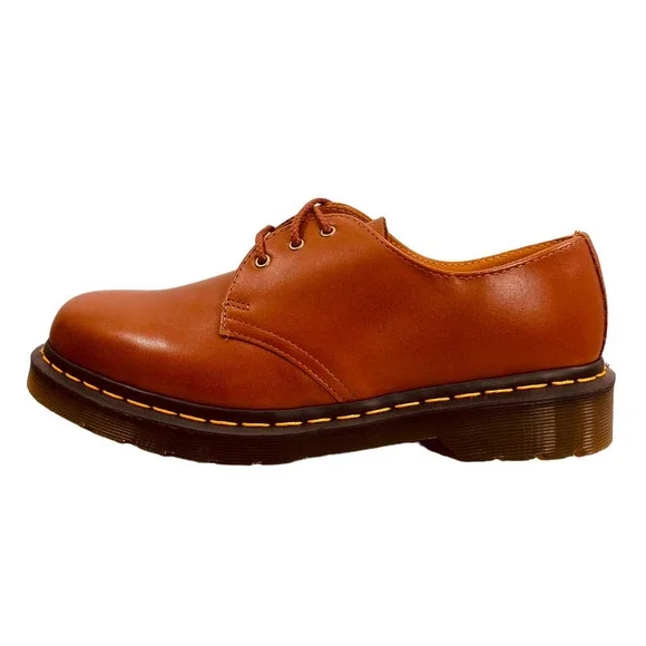 Dr. Martens NEW 1461 Carrara Leather Oxford Shoes in Saddle Tan Men's Size 8 - Picture 8 of 16
